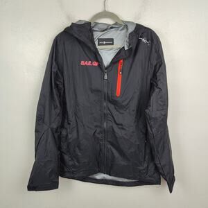 Sail Racing Oracle Jacket Mens Medium Black Full Zip Hooded GP Performance‎
